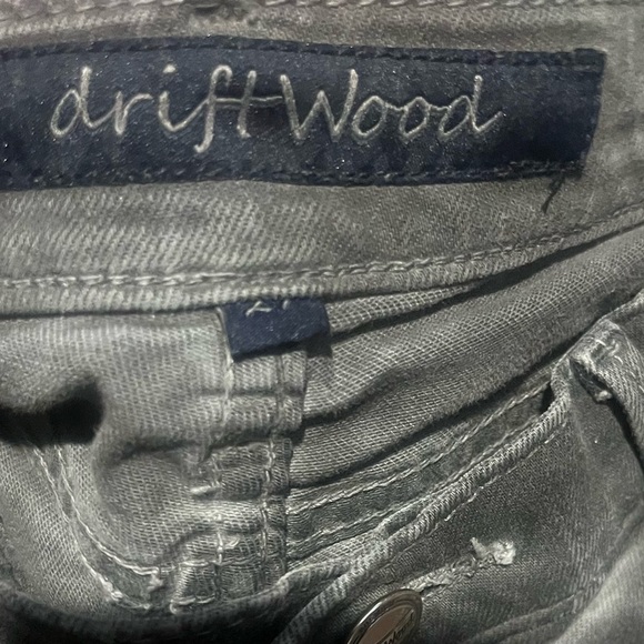 Driftwood size 27 gray jeans Aztec boho core indie chic - Picture 2 of 2